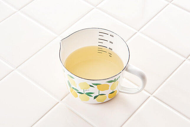 Plune Enamel Measuring Cup 450ml Lemon MC-608