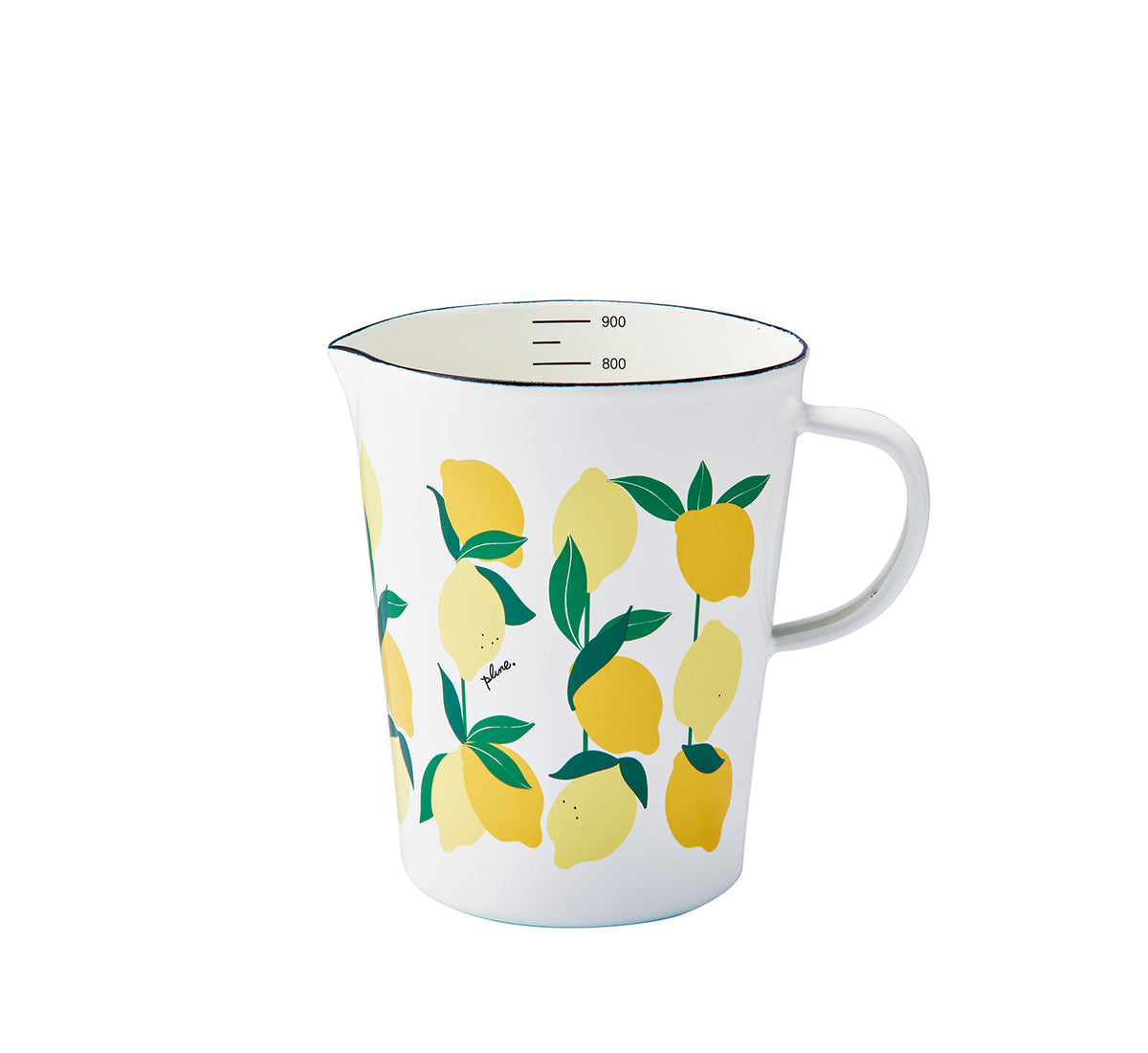Plune Enamel Measuring Cup L 930ml Lemon PMC-703