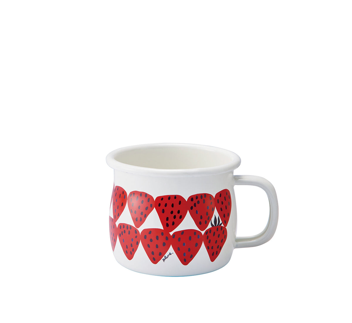 Plune Enamel Mug 380ml Akaichigo PMA-511