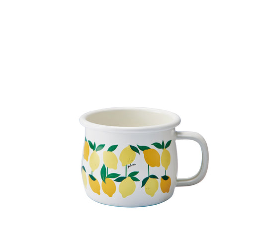 Plune Enamel Mug 380ml Lemon PMA-513