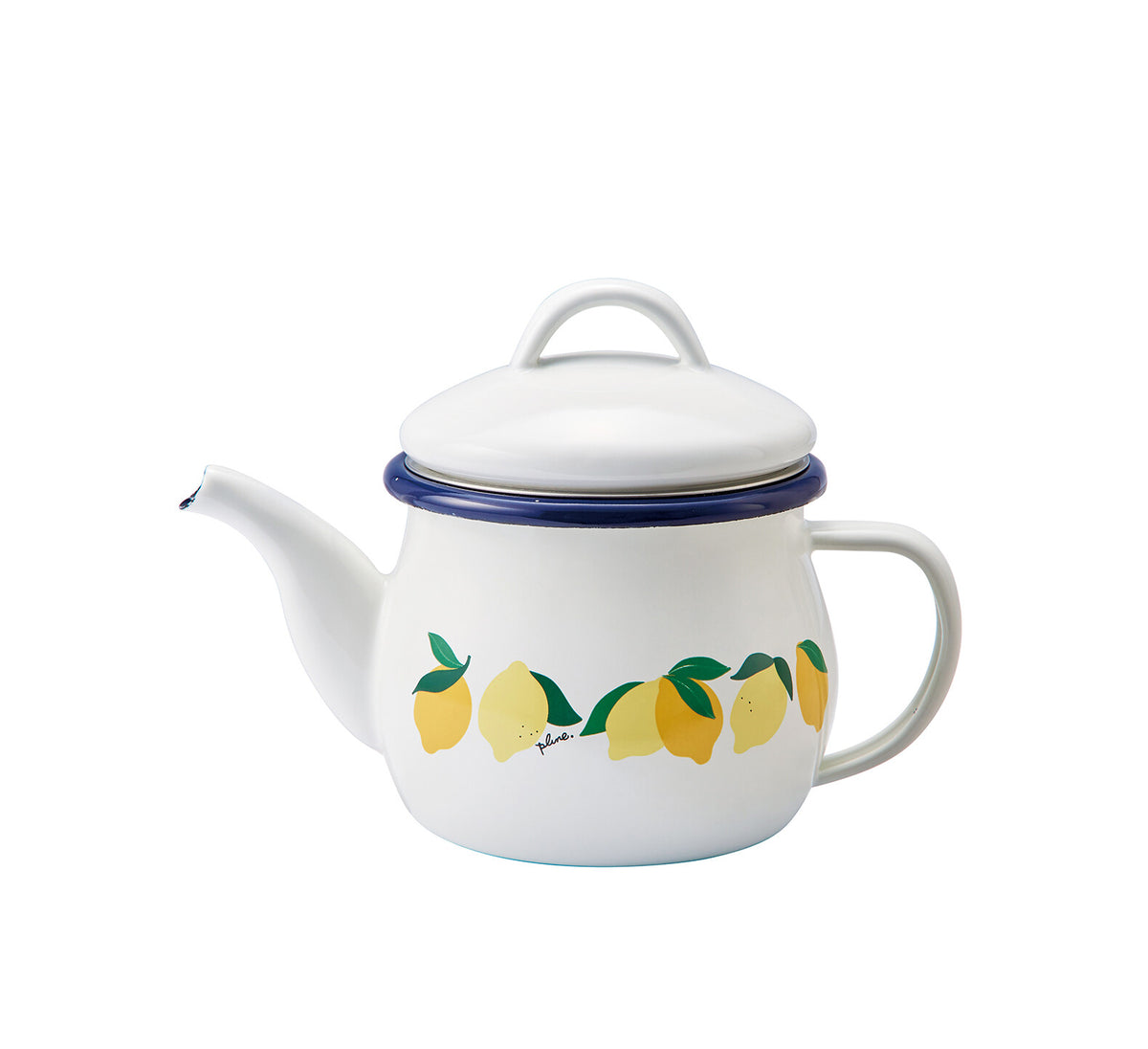 Plune Enamel Teapot with Strainer