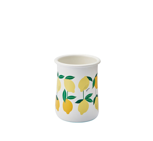 Plune Enamel Cutlery Stand Lemon PKS-103