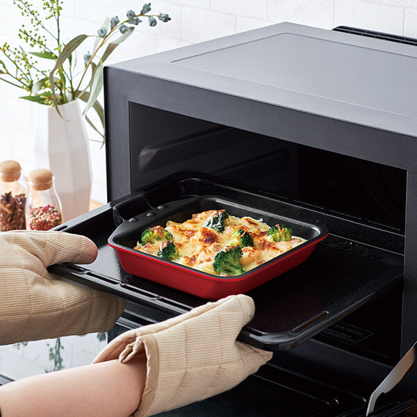 Thermos Durable Tamagoyaki Pan with Removable Handle Red KEA-015