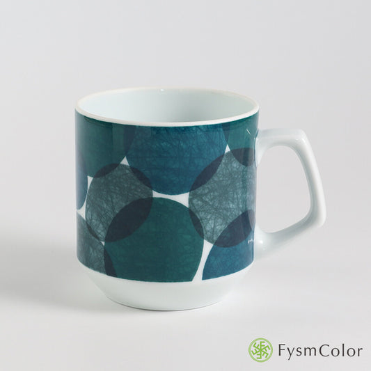 Hakusan Porcelain Hasami-Yaki Cobble Mug Green COBBLE