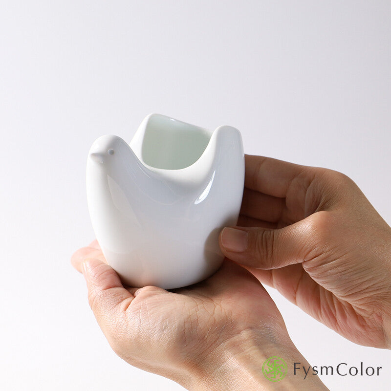 Hakusan Porcelain Hasami-Yaki Kokko Bird-Shaped Free Stand