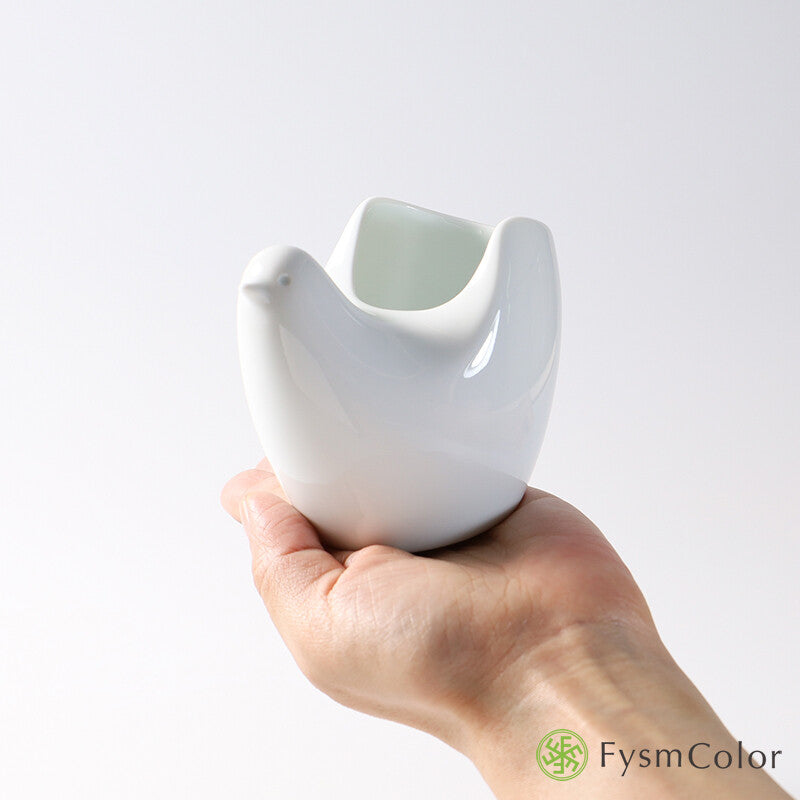 Hakusan Porcelain Hasami-Yaki Kokko Bird-Shaped Free Stand
