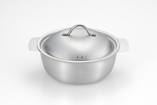 Yoshikawa Oishii Saisai Tabletop Hot Pot with Markings 18cm SJ-3627