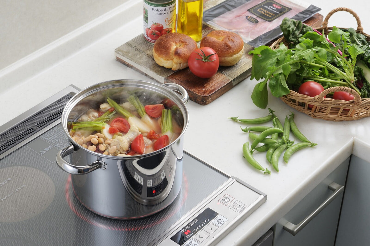 Yoshikawa Tuscany Pasta Pot with Glass Lid SJ3620