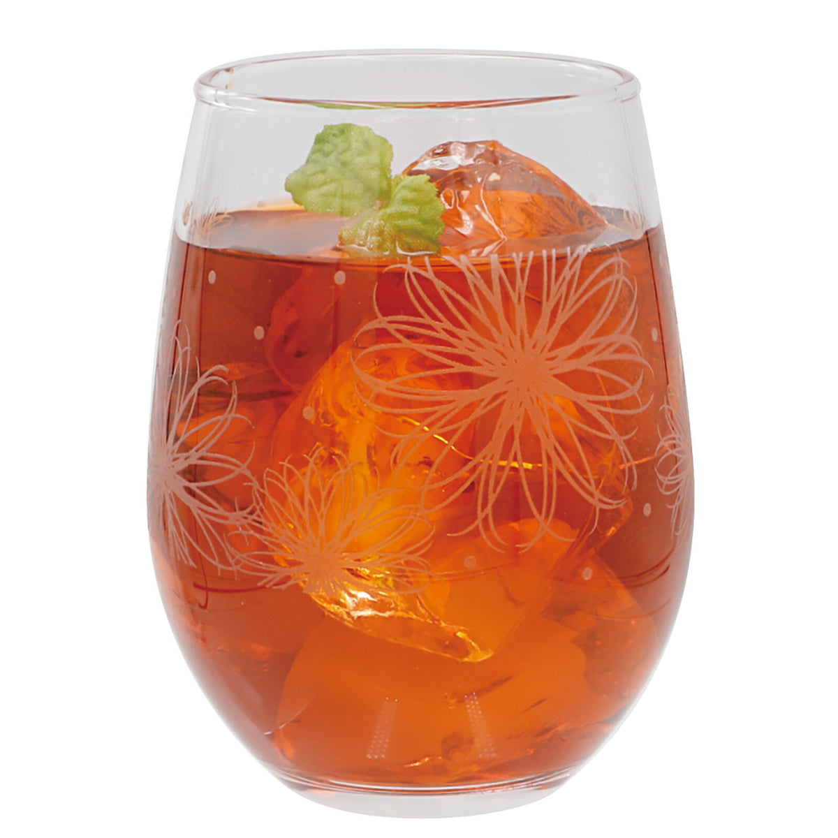 Toyo-Sasaki Glass Flower Line Tumbler Set