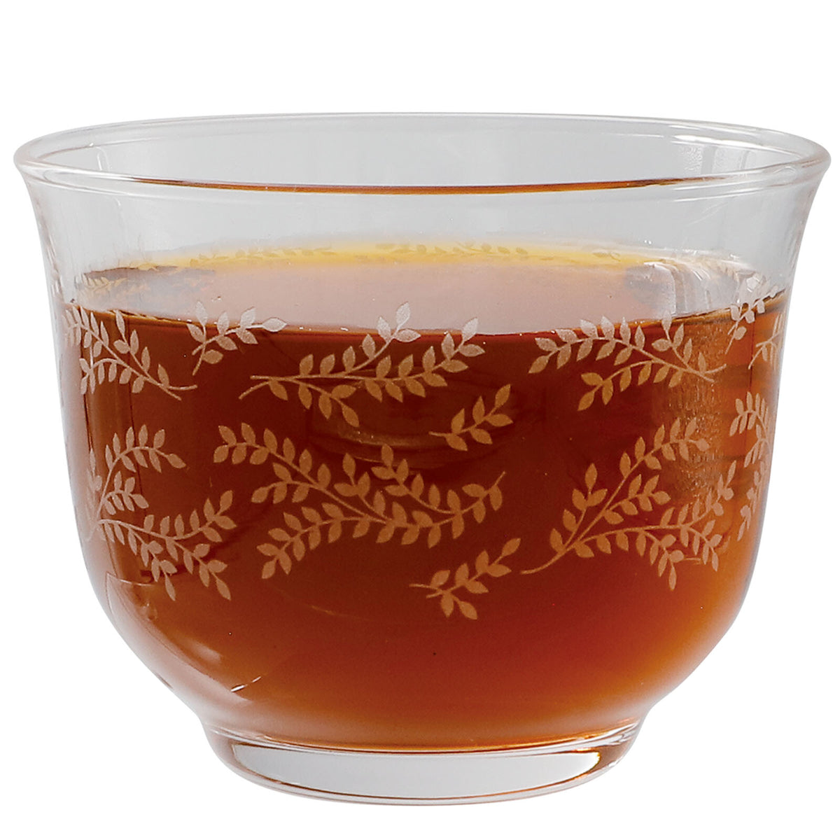 Toyo-Sasaki Glass Leaf Line Cold Tea Set