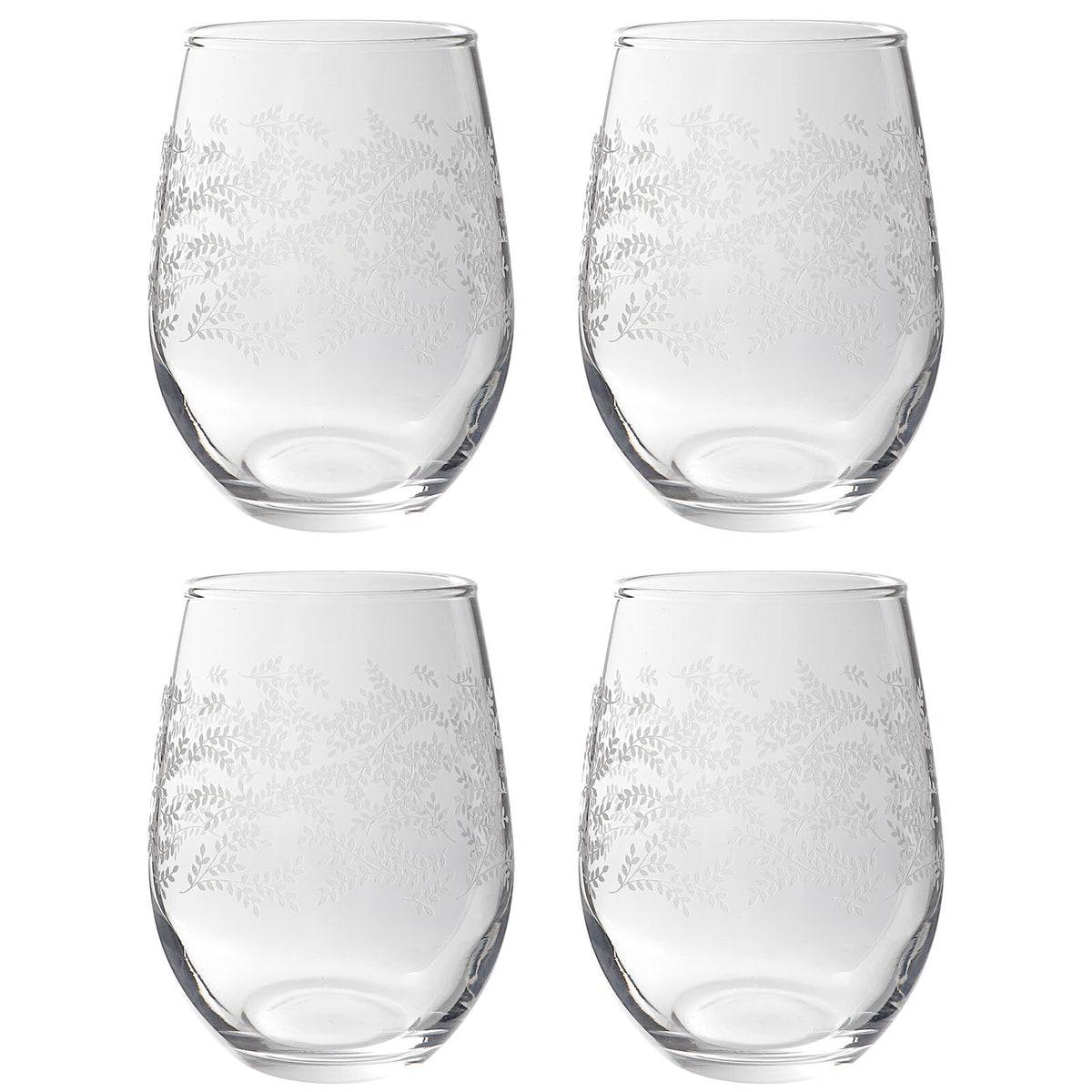 Toyo-Sasaki Glass Leaf Line Tumbler Set
