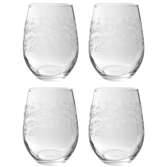 Toyo-Sasaki Glass Leaf Line Tumbler Set