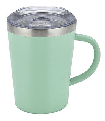 Living Smoo Vacuum Insulated Stainless Mug with Lid 350ml Light Green