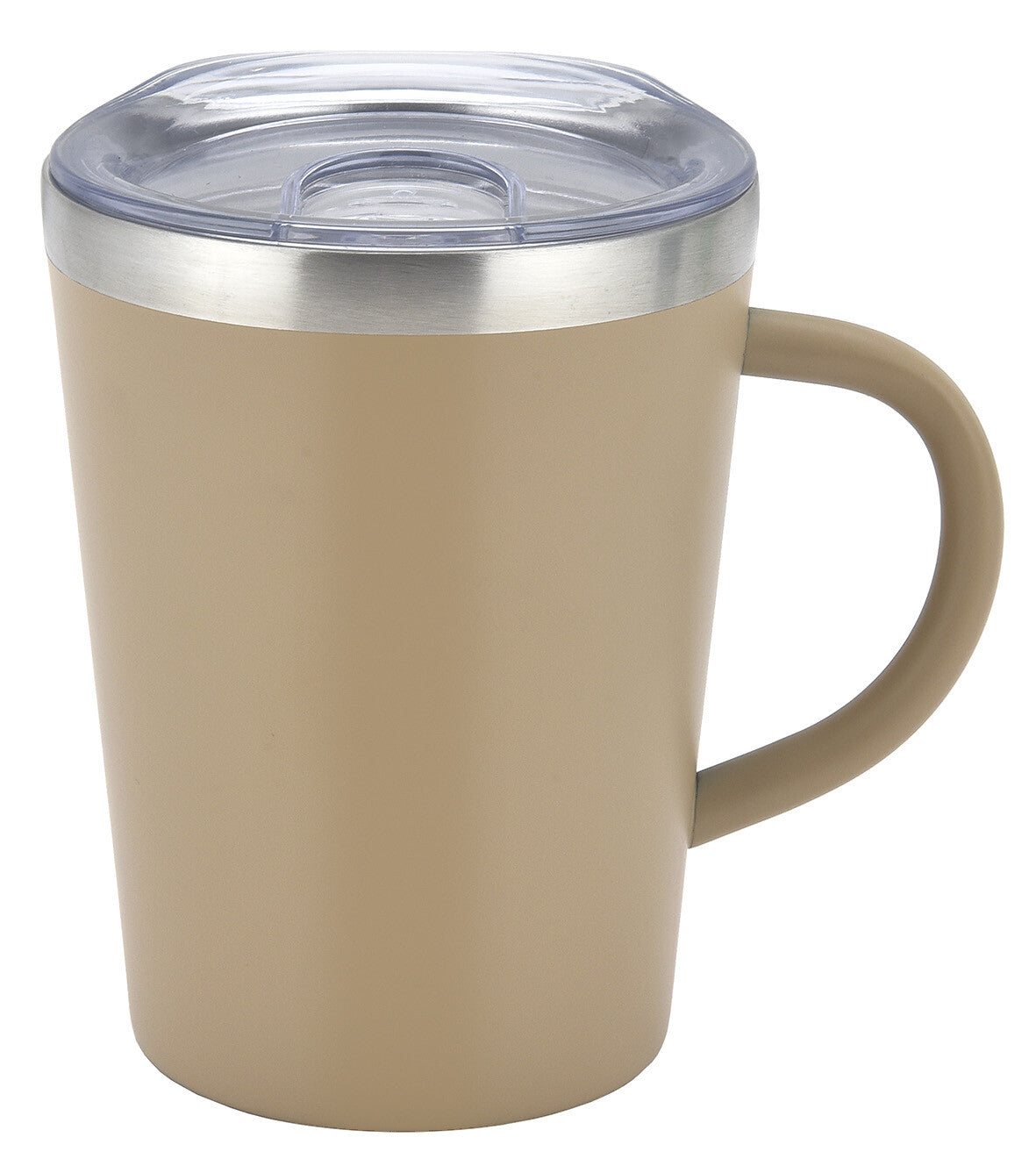 Living Smoo Vacuum Insulated Stainless Mug with Lid 350ml Light Brown