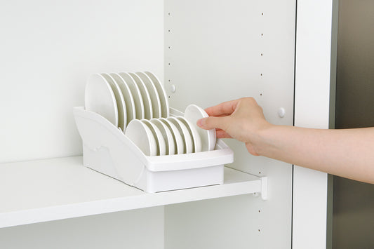 Richell Totono Shelf Dish Stand Mini White