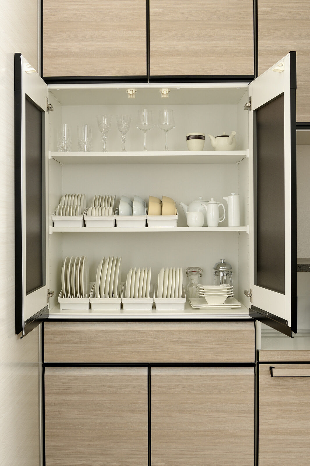 Richell Totono Shelf Dish Stand Wide White