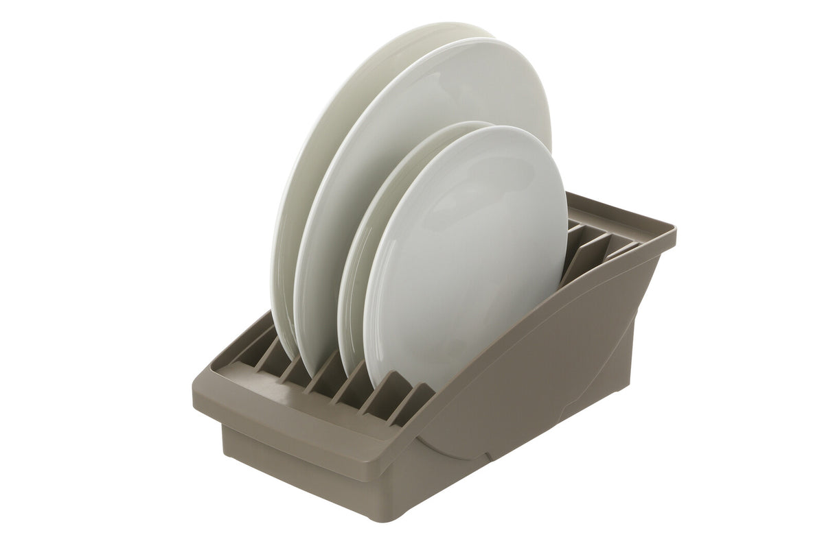 Richell Totono Shelf Dish Stand Wide Brown