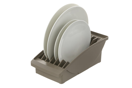 Richell Totono Shelf Dish Stand Wide Brown