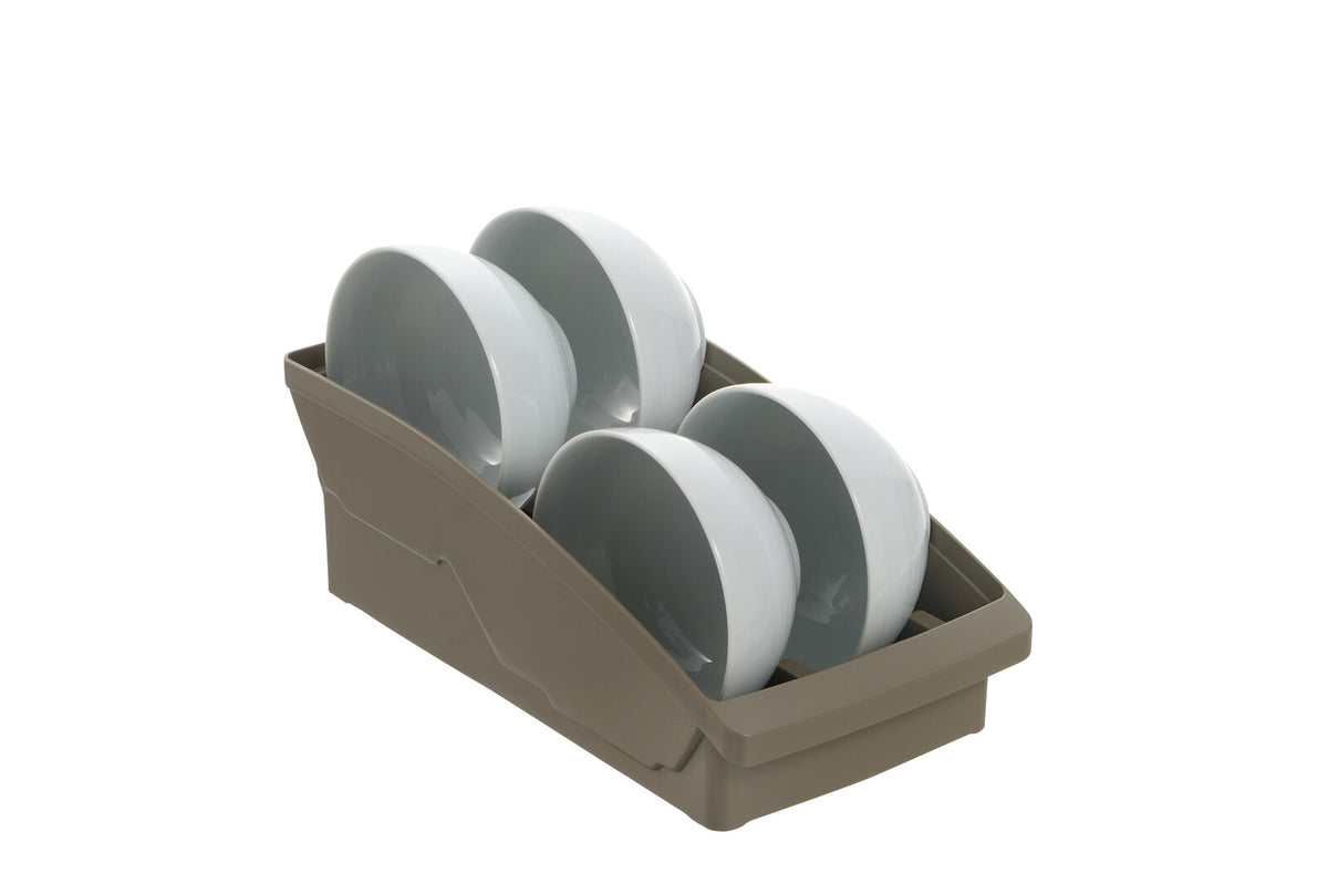 Richell Totono Shelf Bowl Stand Brown