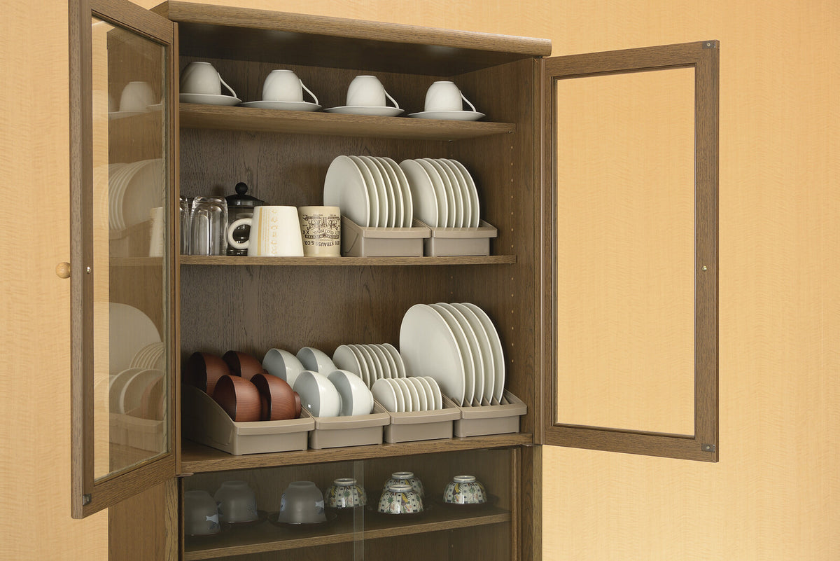 Richell Totono Shelf Bowl Stand Brown