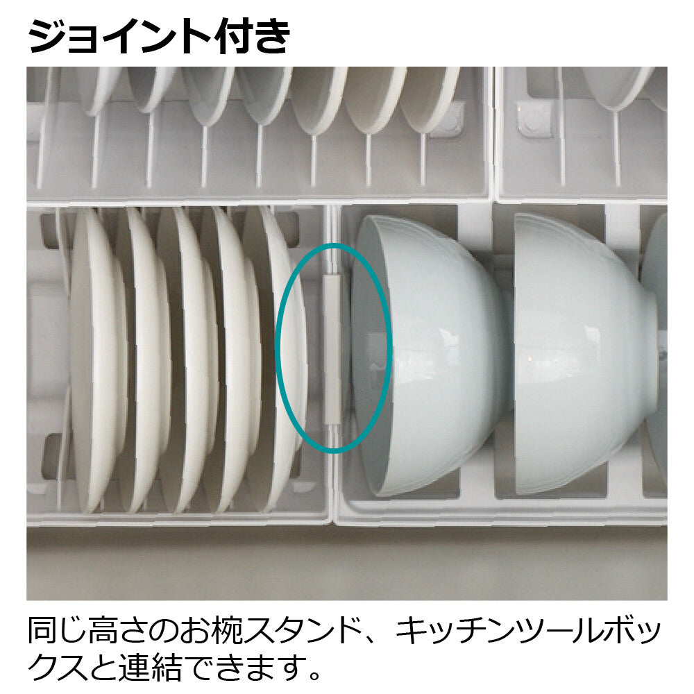 Richell Totono Drawer Dish Stand Mini White