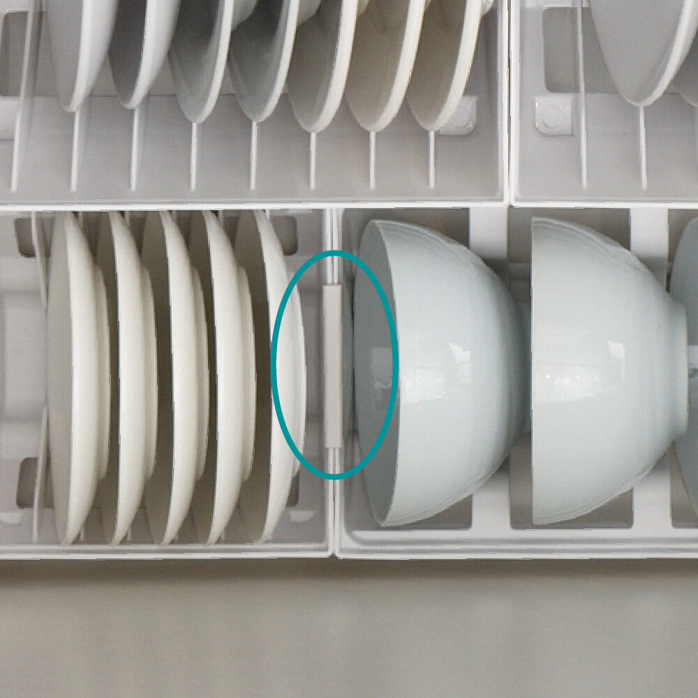 Richell Totono Drawer Dish Stand White