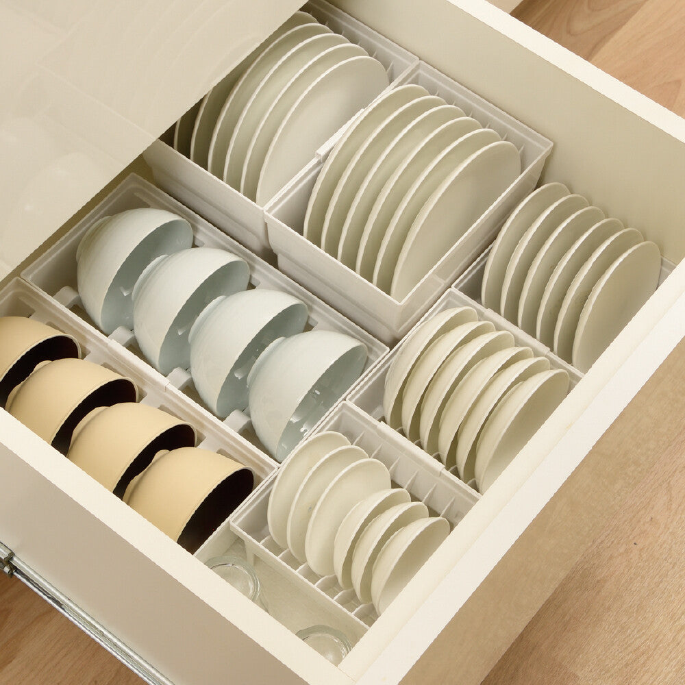 Richell Totono Drawer Dish Stand White