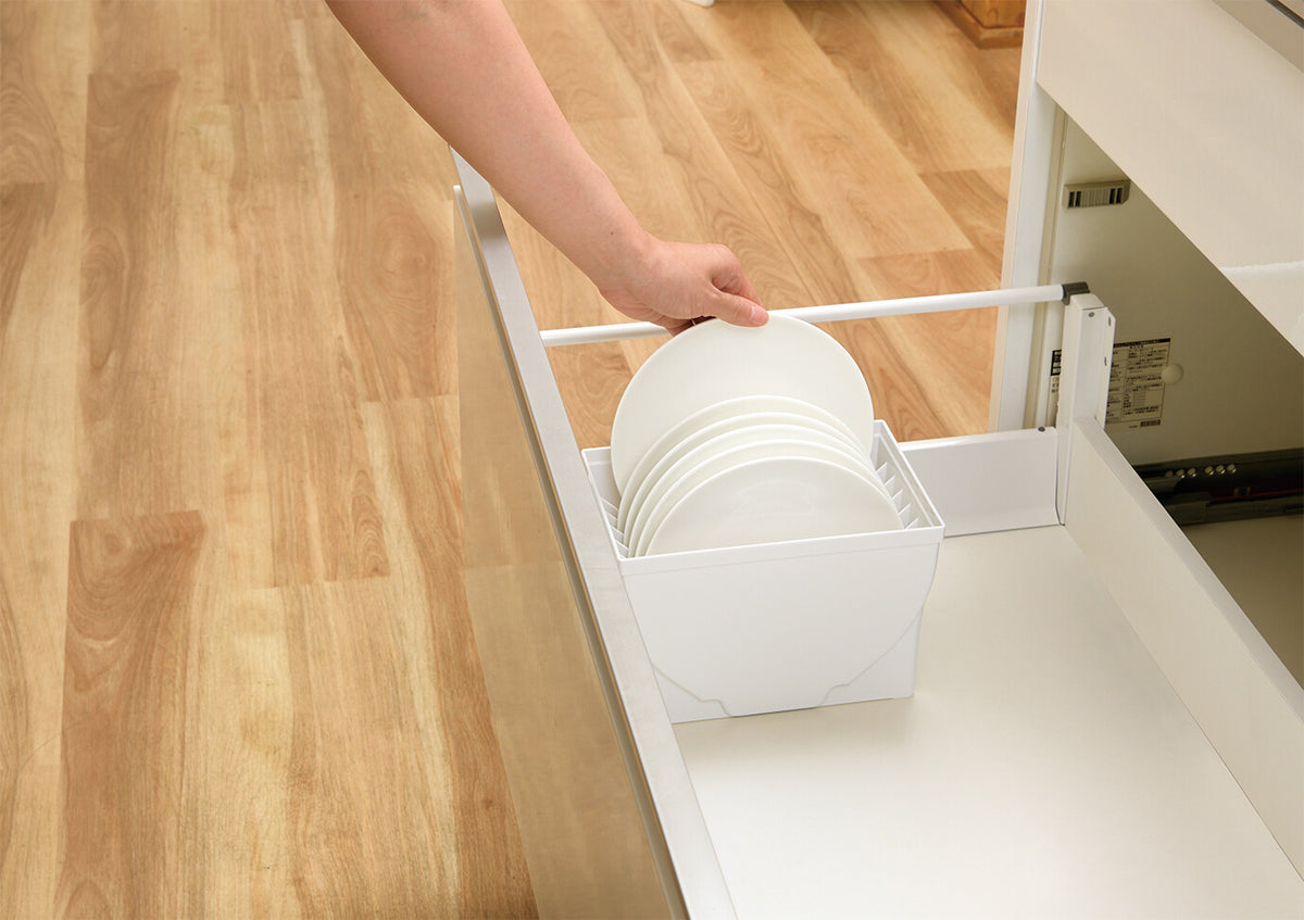 Richell Totono Drawer Dish Stand Regular White
