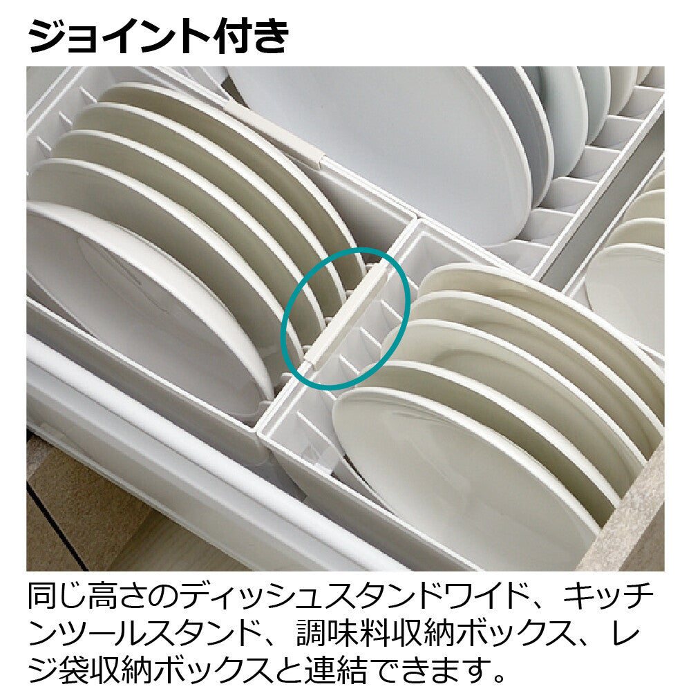 Richell Totono Drawer Dish Stand Regular White