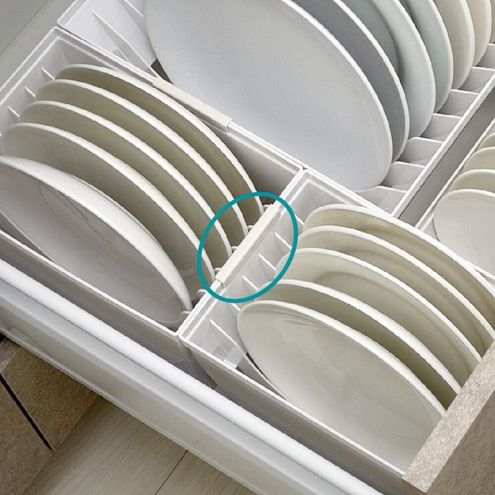 Richell Totono Drawer Dish Stand White