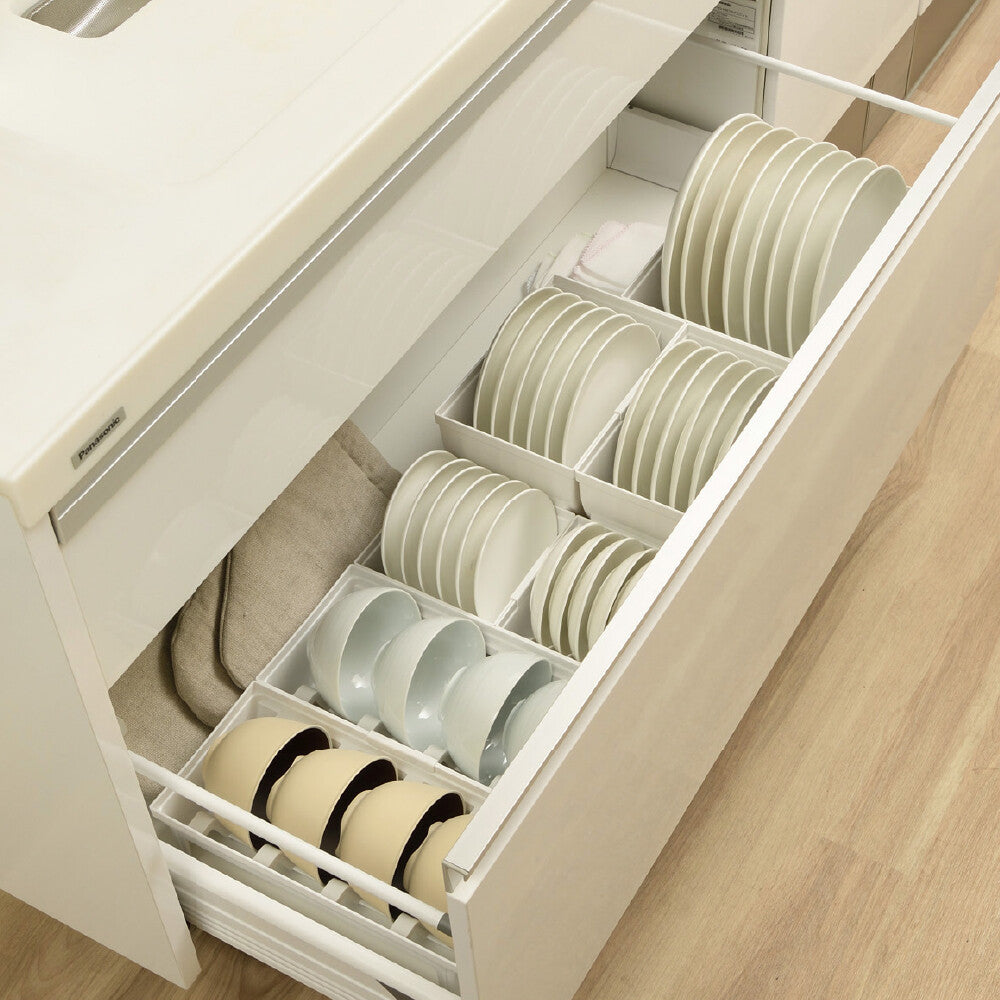 Richell Totono Drawer Dish Stand Regular White
