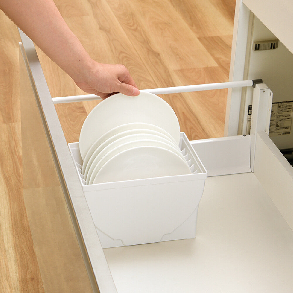 Richell Totono Drawer Dish Stand Regular White