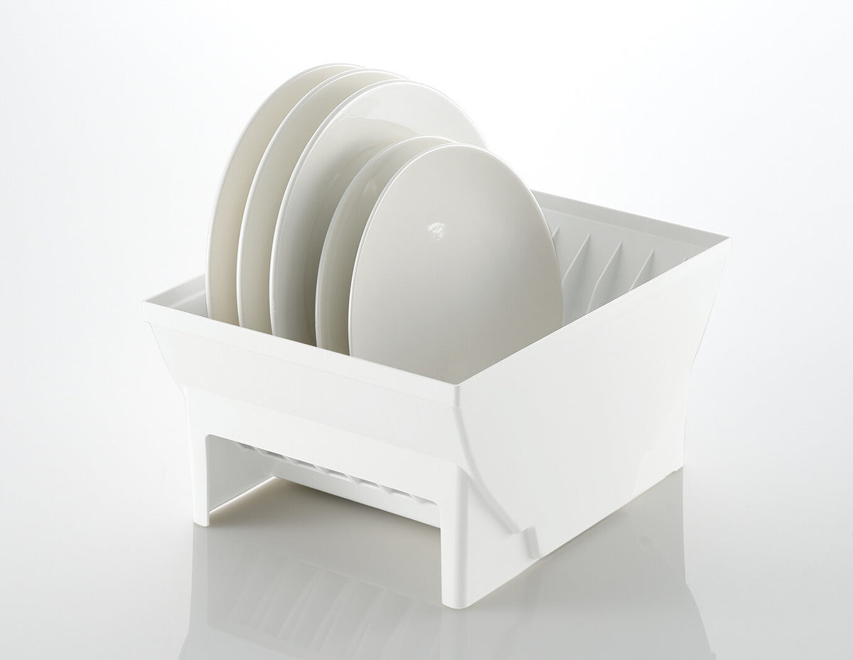 Richell Totono Drawer Dish Stand Wide White