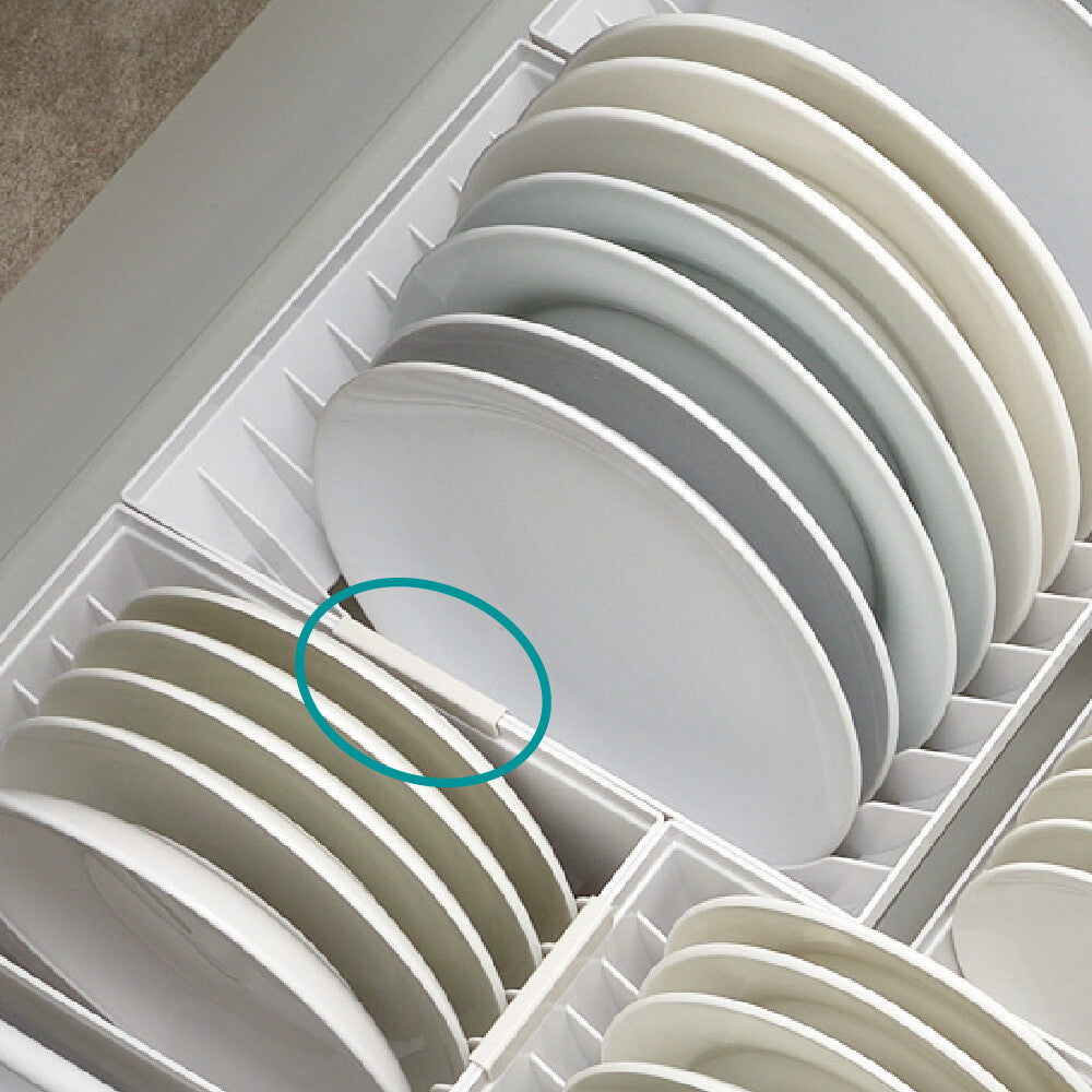 Richell Totono Drawer Dish Stand Wide White