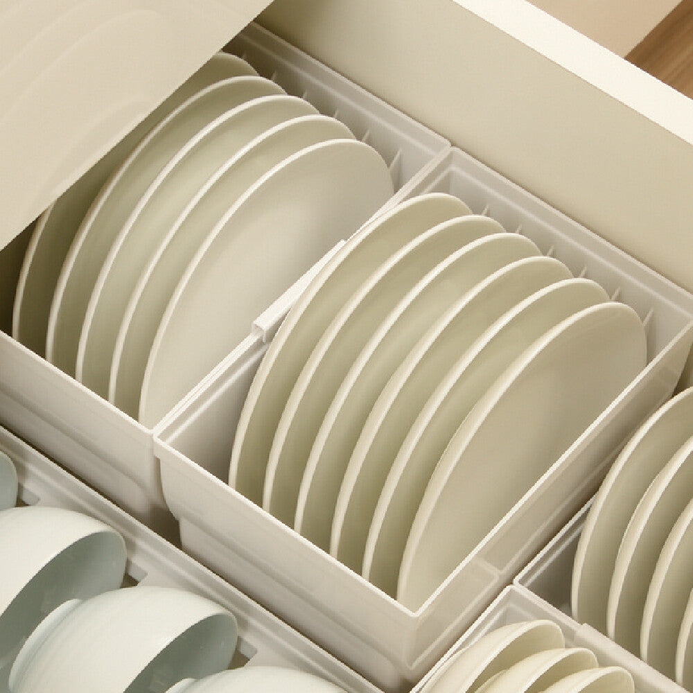 Richell Totono Drawer Dish Stand Wide White