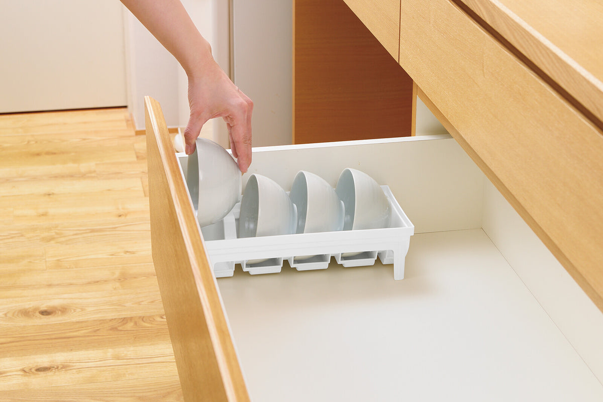 Richell Totono Drawer Bowl Stand White