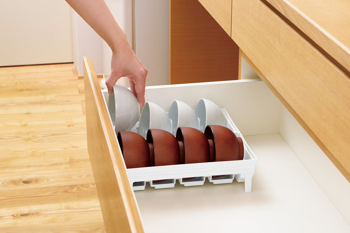 Richell Totono Drawer Bowl Stand White