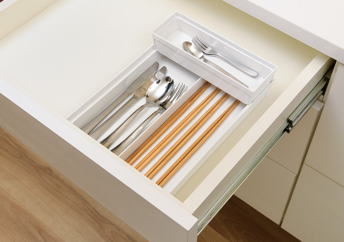Richell Totono Cutlery Pocket for Drawers Mini White