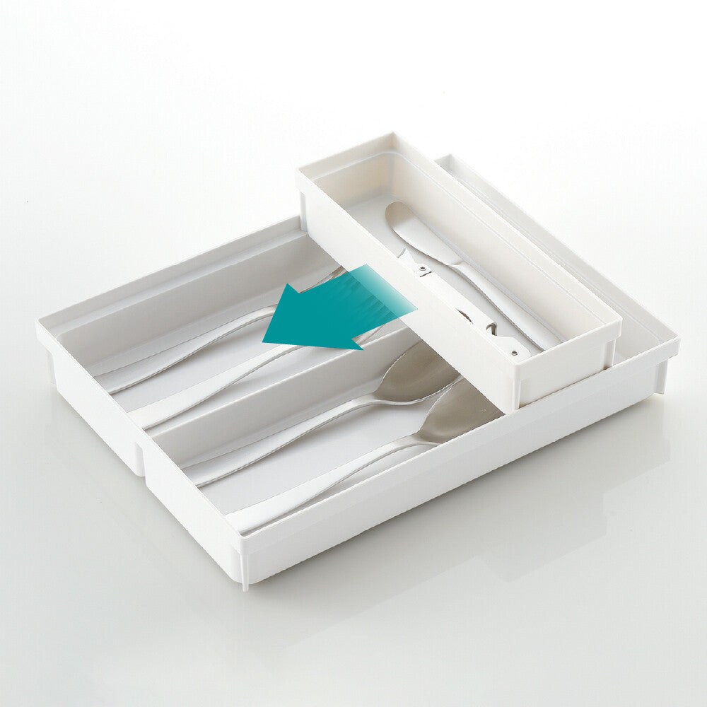 Richell Totono Cutlery Pocket for Drawers Mini White
