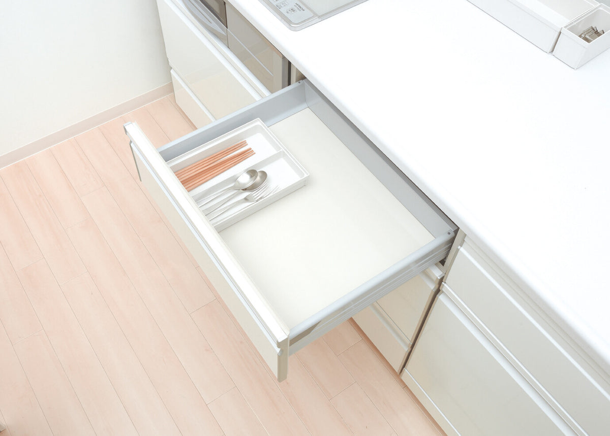 Richell Totono Cutlery Drawer Organizer Pocket White