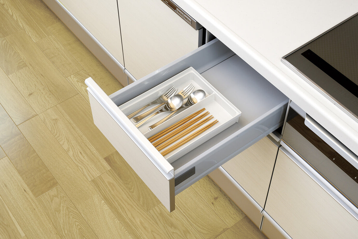 Richell Totono Drawer Cutlery Pocket R Wide White