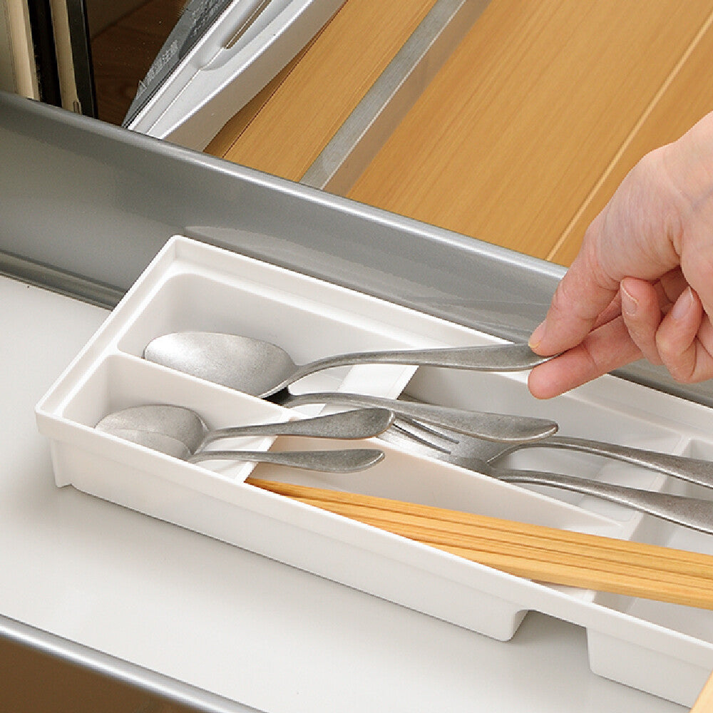 Richell Totono Drawer Cutlery Stand Regular White