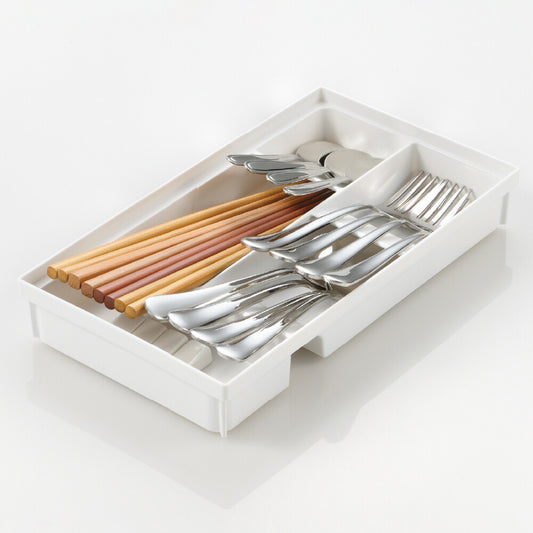 Richell Totono Drawer Cutlery Stand Wide White
