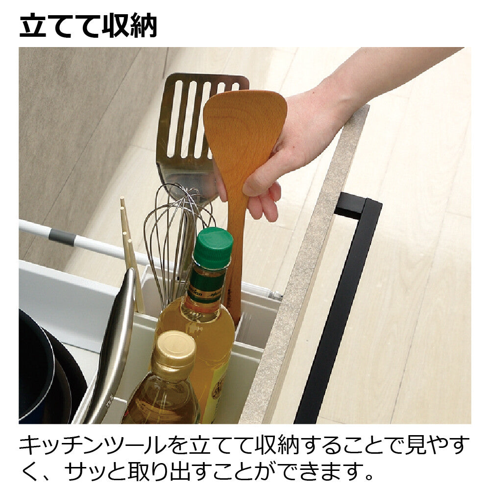 Richell Totono Drawer Kitchen Tool Stand White