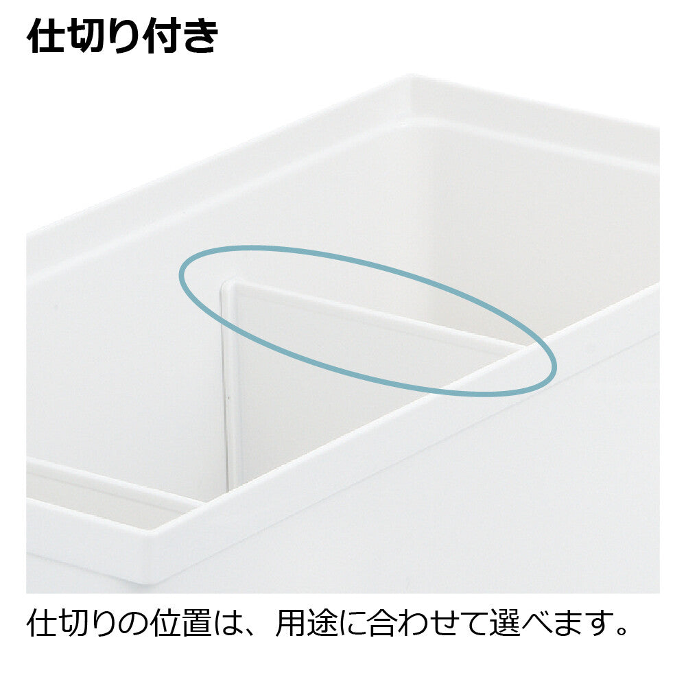 Richell Totono Condiment Storage Box for Drawers R White