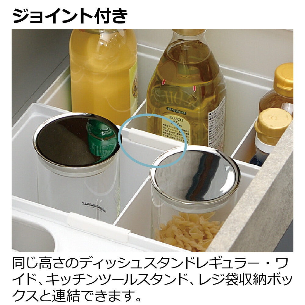 Richell Totono Condiment Storage Box for Drawers R White