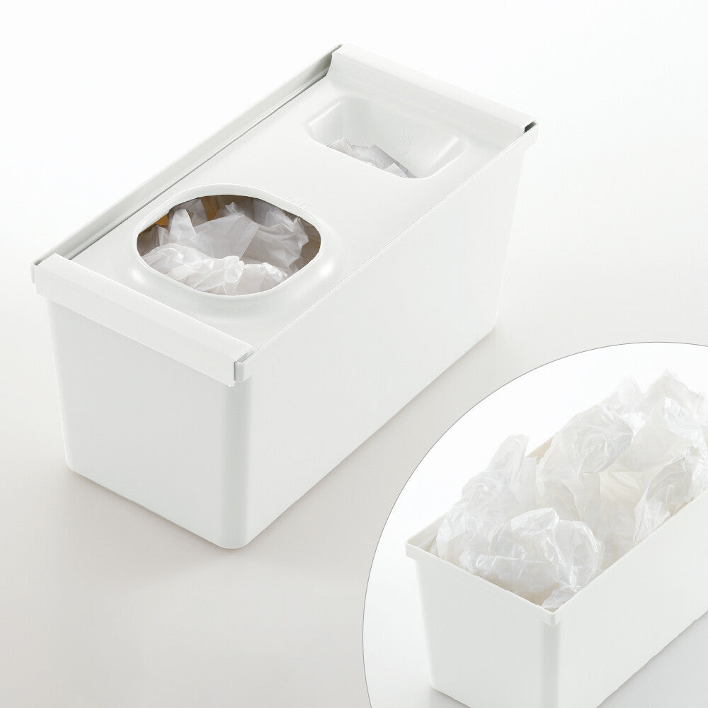 Richell Totono Drawer Plastic Bag Storage Box White