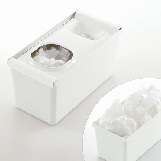 Richell Totono Drawer Plastic Bag Storage Box White