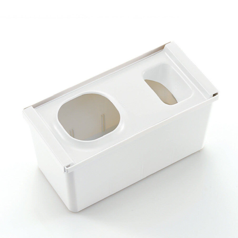 Richell Totono Drawer Plastic Bag Storage Box White