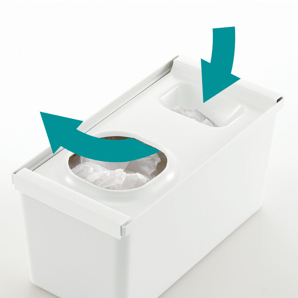 Richell Totono Drawer Plastic Bag Storage Box White